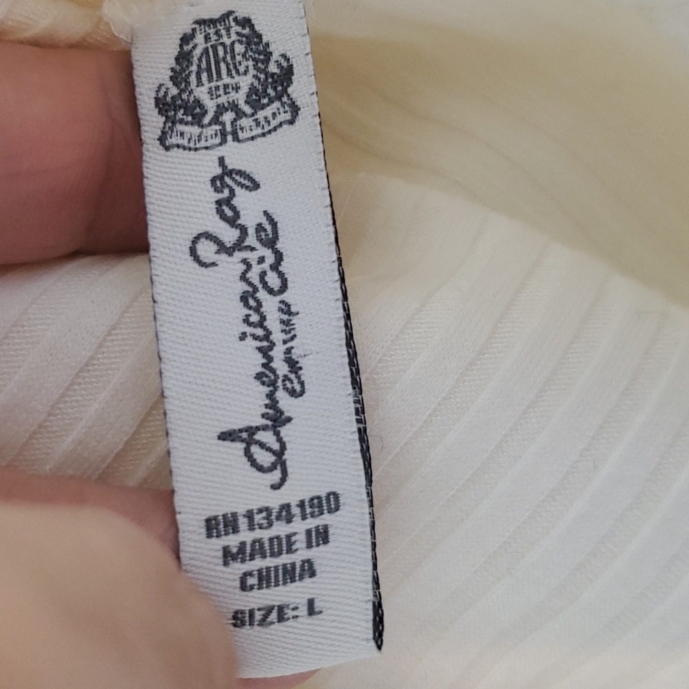 American Rag Ribbed Ribbed Knit Long Sleeve Top - Picture 6 of 7